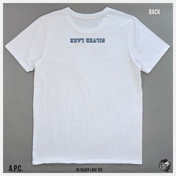 A.P.C. SILVER LAKE T-SHIRT IN WHITE 2017 CAPSULE L.A. RARE MISPRINT UNISEX - Picture 6 of 12